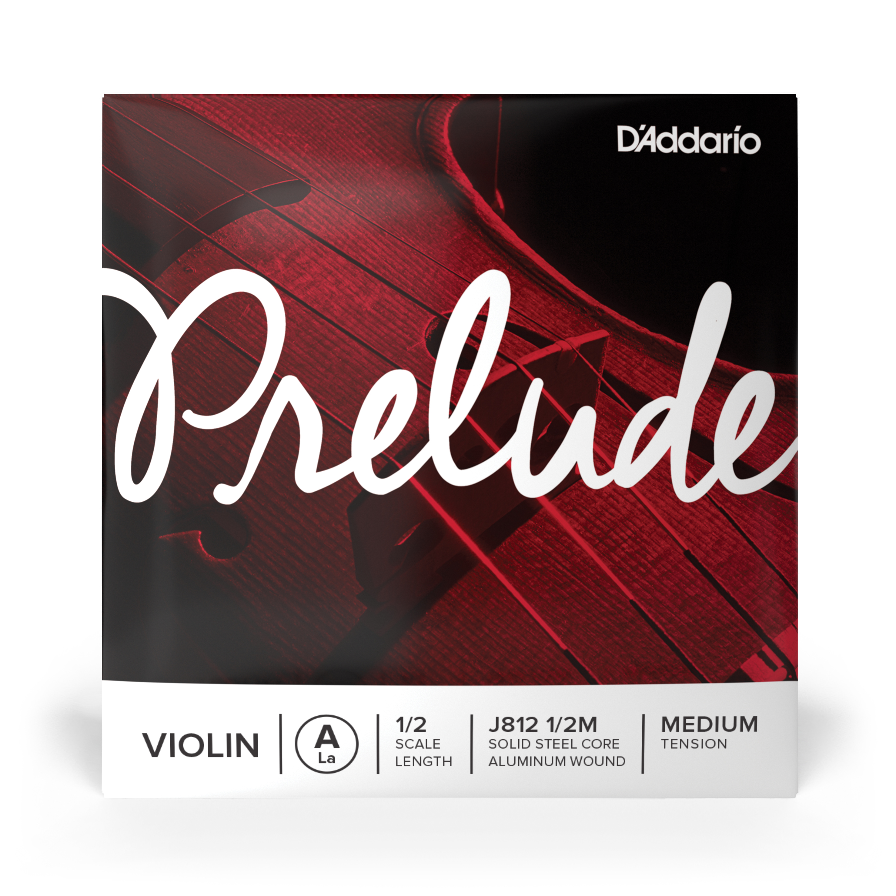 Daddario orchestral it J812 1/2m corda singola la d'addario prelude per violino, scala 1/2, tensione media